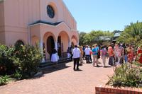 Wir besuchen den Gottesdienst im Township Langa