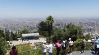 Blick auf Santiago von Cerro San Cristóbal