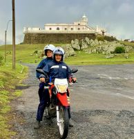 Unsere Polizei Escorte in Montevideo, wir fahren auch bei Rotlicht !! &ndash; &copy; Elisabeth Fox-Maerki (Eberhardt TRAVEL)