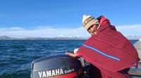 Abholung der Urus zum Besuch der Schwimmenden Insel &ndash; &copy; Anette Rietz (Eberhardt TRAVEL)