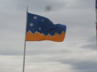 Patagonische Flagge &ndash; &copy; Sylvia Sann (Eberhardt TRAVEL)