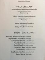 Frühtückskarte &ndash; &copy; Sabine Letzybyll (Eberhardt TRAVEL)
