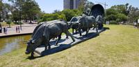 Uruguay - Montevideo - Denkmal für die Postkutsche
