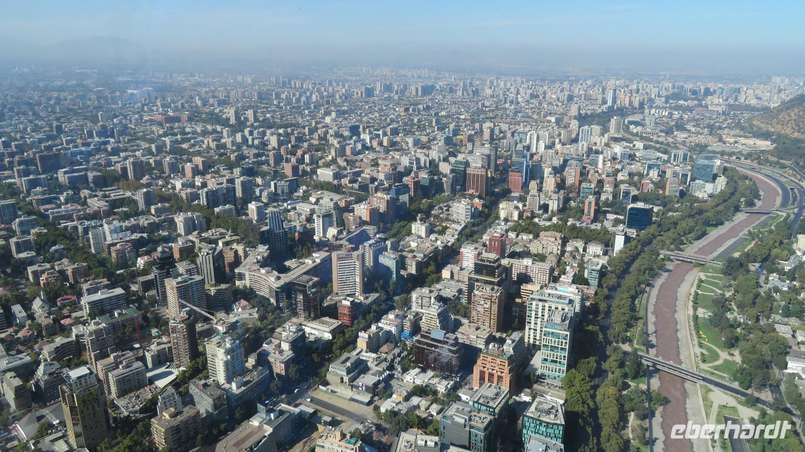 Santiago de Chile, Ausblick über die Stadt &ndash; &copy; Rico Manns (Eberhardt TRAVEL)