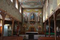 Iracoubou - Kirche, die von Francis Lagrange bemalt wurde &ndash; &copy; Wiebke Christ (Eberhardt TRAVEL)