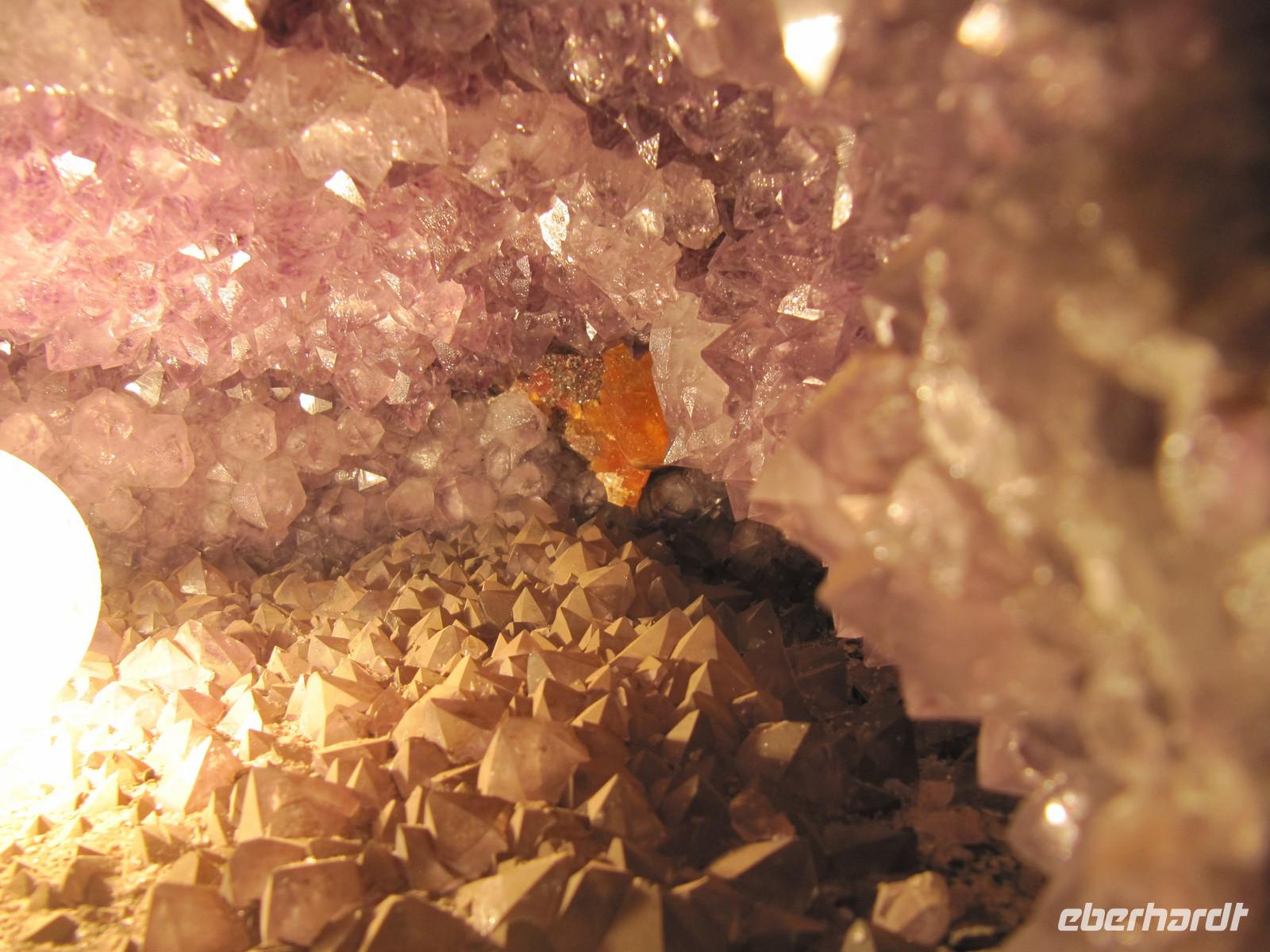 Amethyst in den Minen von Wanda &ndash; &copy; Isabel Braksiek (Eberhardt TRAVEL)
