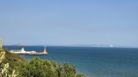 Pier in Bournemouth mit Blick zur Isle of Wight