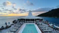 Lagune von Tahaa - Sonnenuntergang &ndash; &copy; Jacob Spangenberg (Eberhardt TRAVEL)