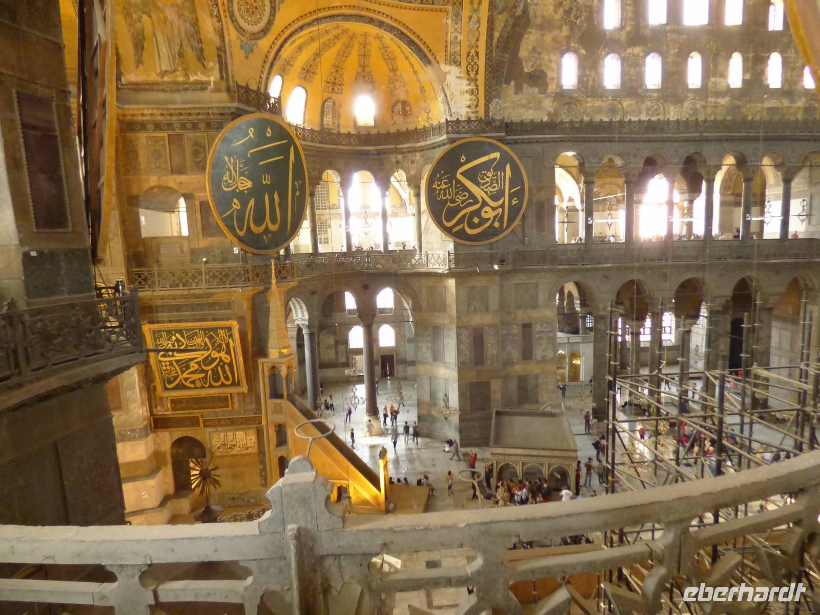 in der Hagia Sophia Istanbul &ndash; &copy; Yvonne Geisler (Eberhardt TRAVEL)