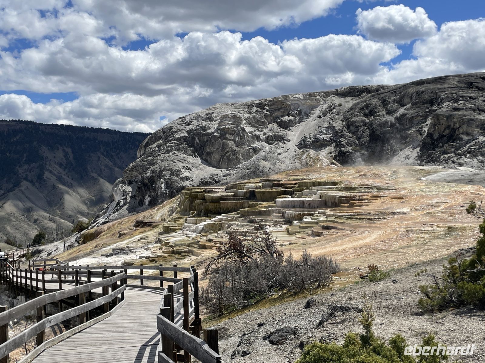 Yellowstone Nationalpark - Mamuth Hot Springs (heiße Quellen) &ndash; &copy; Jacob Spangenberg (Eberhardt TRAVEL)
