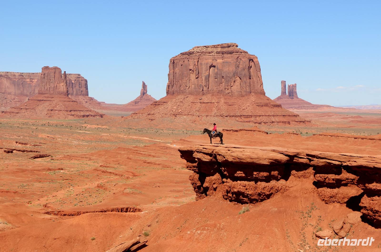 Jeeptour im Monument Valley - Marlboro-Aussicht mit Cowboy &ndash; &copy; Kristin Weigel (Eberhardt TRAVEL)