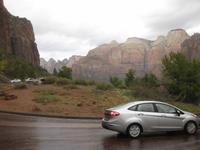 Zion Nationalpark nach dem Tunnel &ndash; &copy; Annette Zocher (Eberhardt TRAVEL)