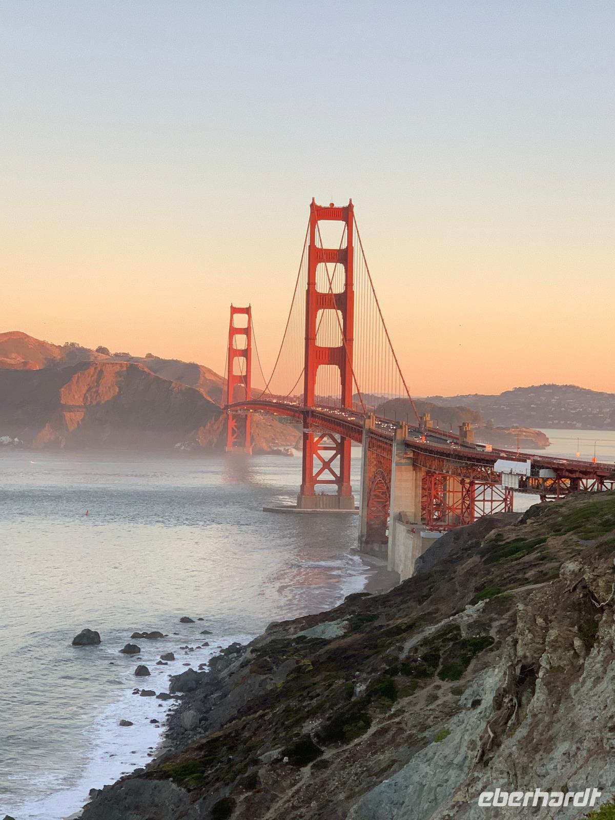 Golden Gate Bridge - Sunrise  &ndash; &copy; Anne Schröder (Eberhardt TRAVEL)