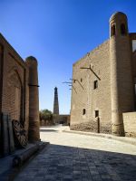 Ichan-Kala, die Altstadt von Chiva mit dem Islam Khodja Minarett &ndash; &copy; Simone Willner (Eberhardt TRAVEL)