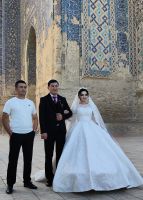 Gerade heiratet ein kasachisches Paar in Shahrisabz &ndash; &copy; Simone Willner (Eberhardt TRAVEL)