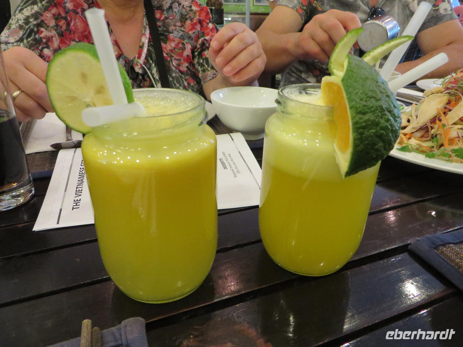 frisch gepresse Säfte - lecker! &ndash; &copy; Wiebke Lücker (Eberhardt TRAVEL)