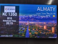 Anreise nach Almaty mit Turkish Airlines
