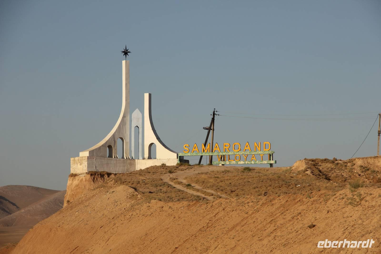 Willkommen in der Provinz Samarkand &ndash; &copy; Sylvia Ott (Eberhardt TRAVEL)