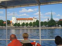Schifffahrt auf der Daugava - Schloss von Riga