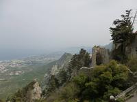 Blick von St. Hilarion nach Kyrenia