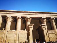 Papyrus und Lotus Säulen Edfu Tempel