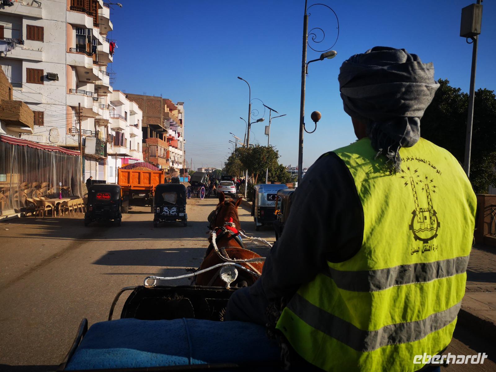 Pferdekutsche nach Edfu
