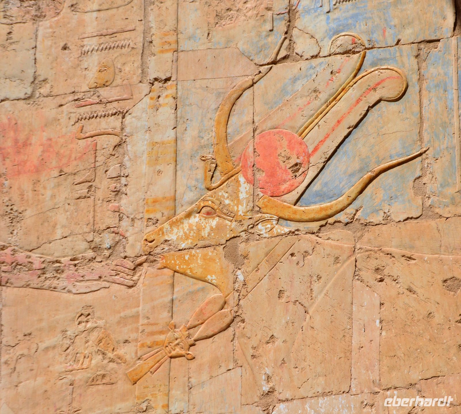 Bildnis im Tempel der Hatschepsut