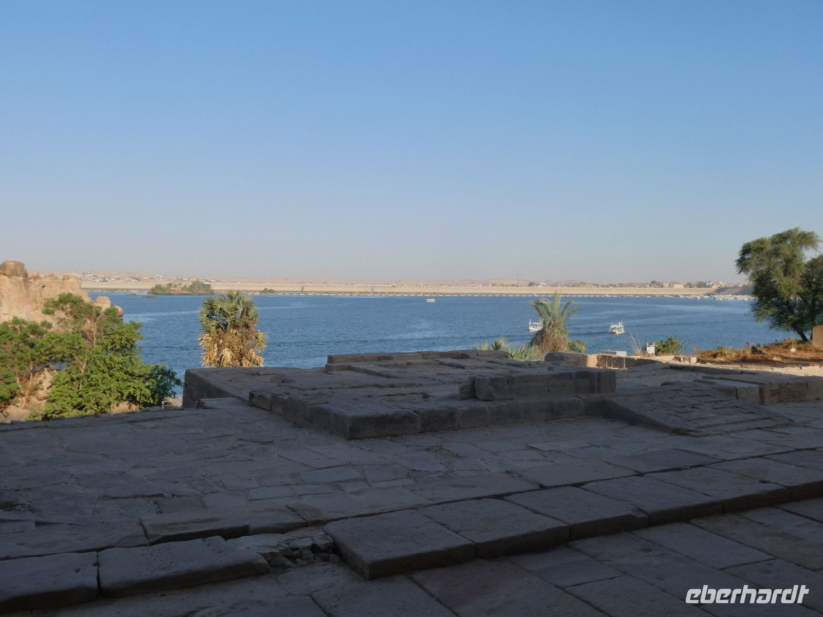 Blick zum ersten Damm