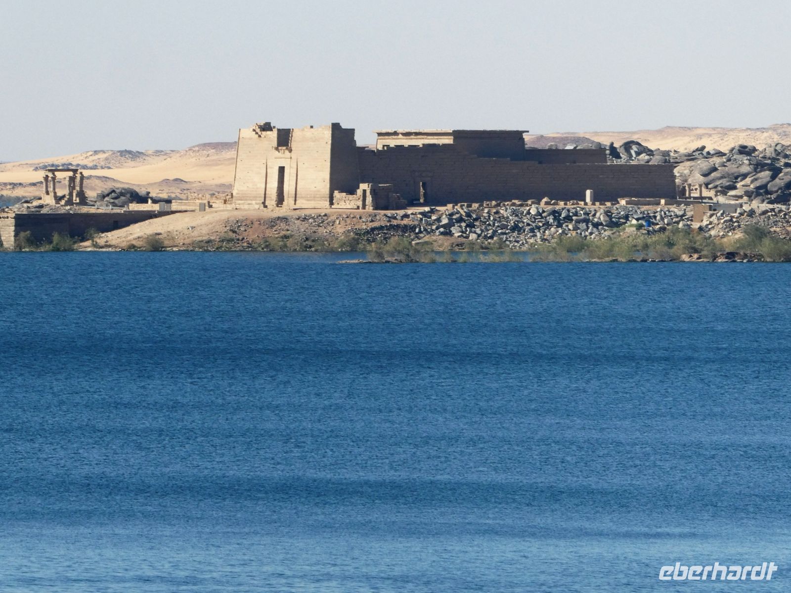 Blick auf Kalabscha Tempel