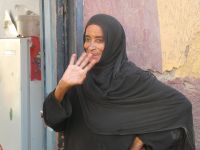 schüchterne Begrüßung