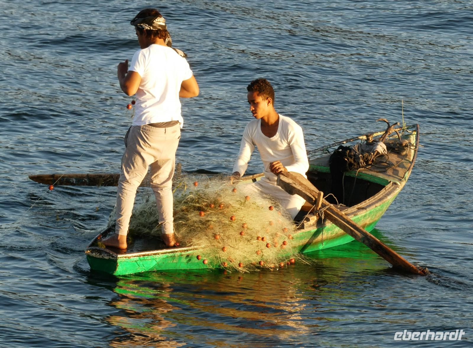 Fischer auf dem Nil