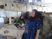 Es wird Fladenbrot gebacken