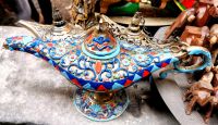 Aladins Wunderlampe auf dem Khan El Khalili Basar in Kairo