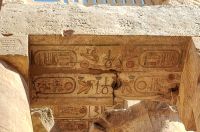 Originale Farben, die erhalten sind Karnak