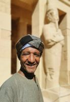 Ägyptische Security am Hatschepsuttempel