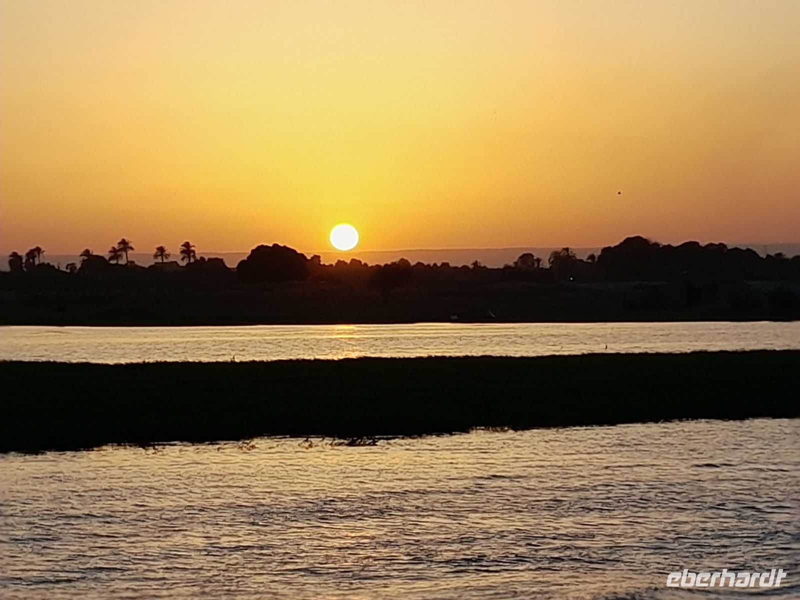 Blick zum Sonnenuntergann