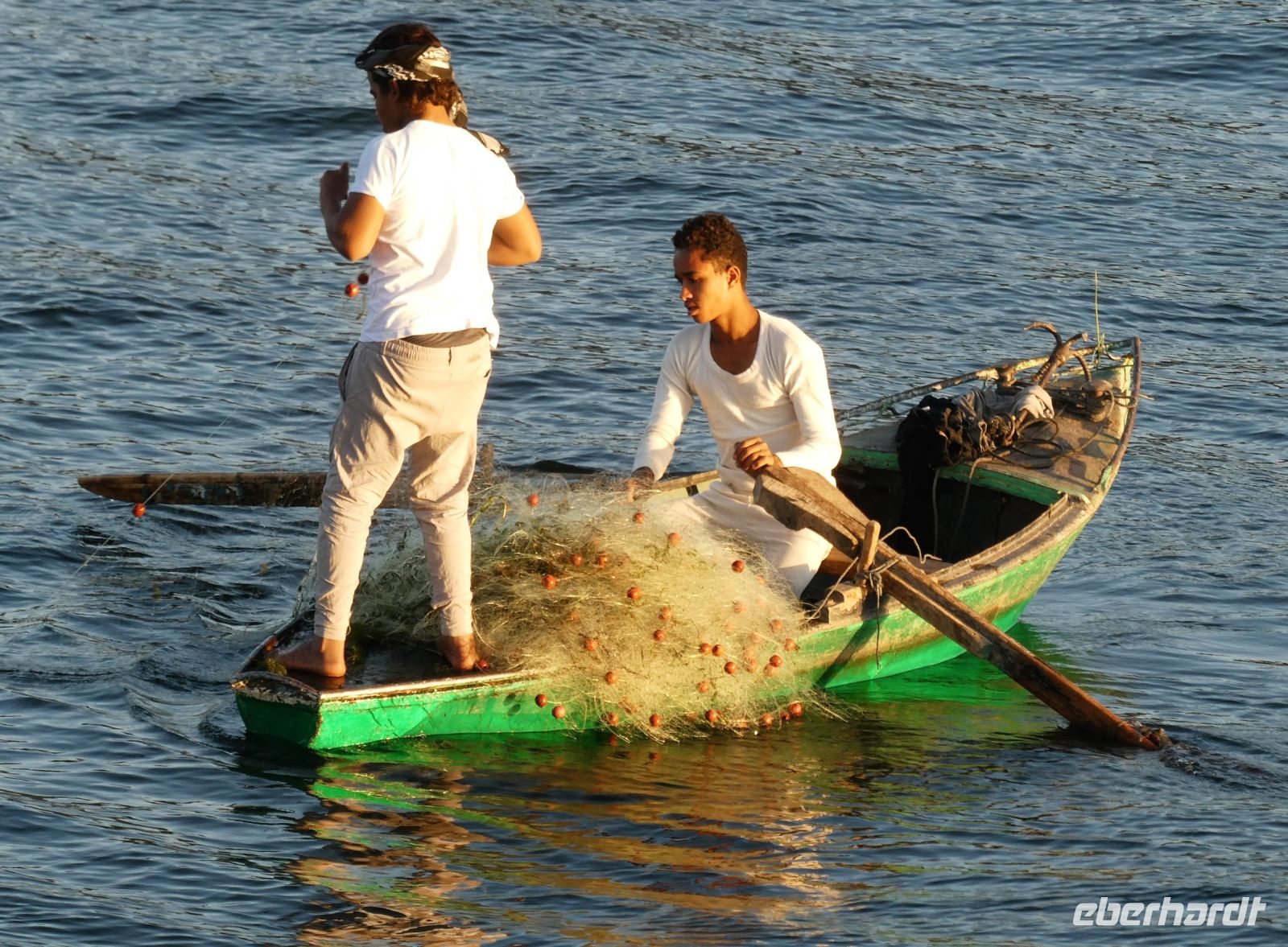 Fischer auf dem Nil