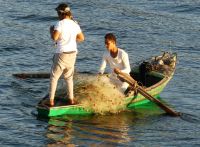 Fischer auf dem Nil