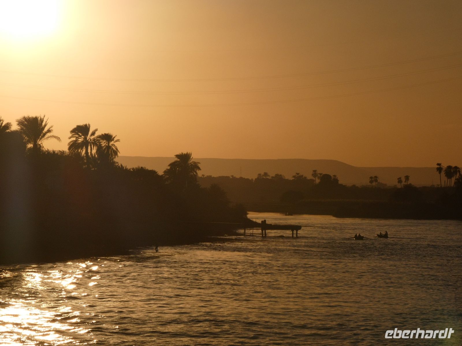 letzter Sonnenuntergang über dem Nil