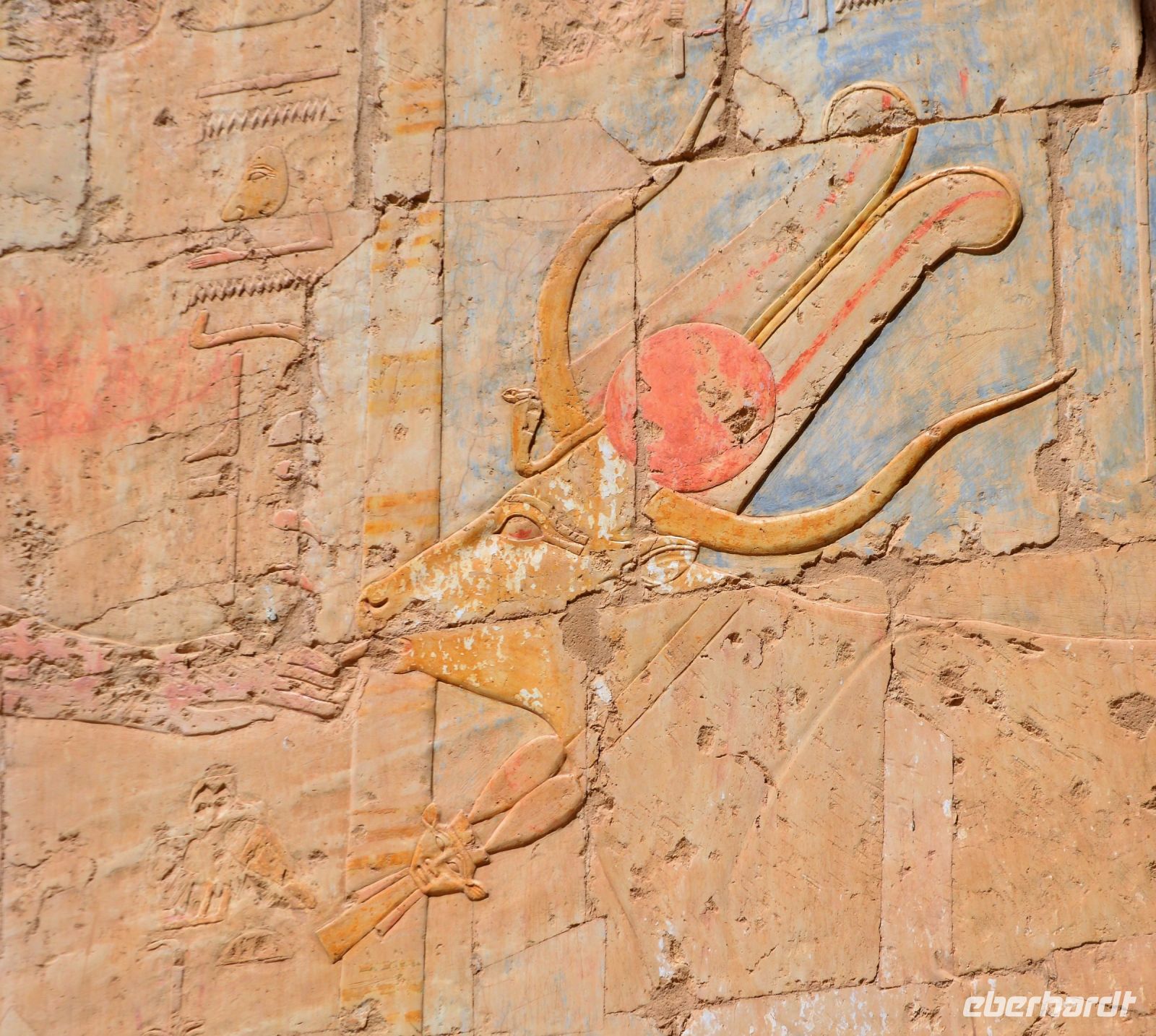 Bildnis im Tempel der Hatschepsut