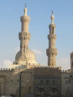 Blick auf Moschee, Kairo