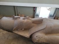 Die Kolossal-Statue von Ramses II., Memphis