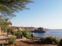 Aussicht auf die Umegbung von der Insel Agilkia