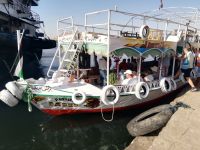 Fahrt am Nil mit Motorboot zu Nubischen Dorf