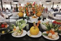 Das Abschluss Abendbüffet am unseren MS Nile Style - ein großes Lob an die Küche und die ganze Crew