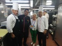 Marieta zu Besuch in der Schiffsküche - Patissière verrät das Rezept