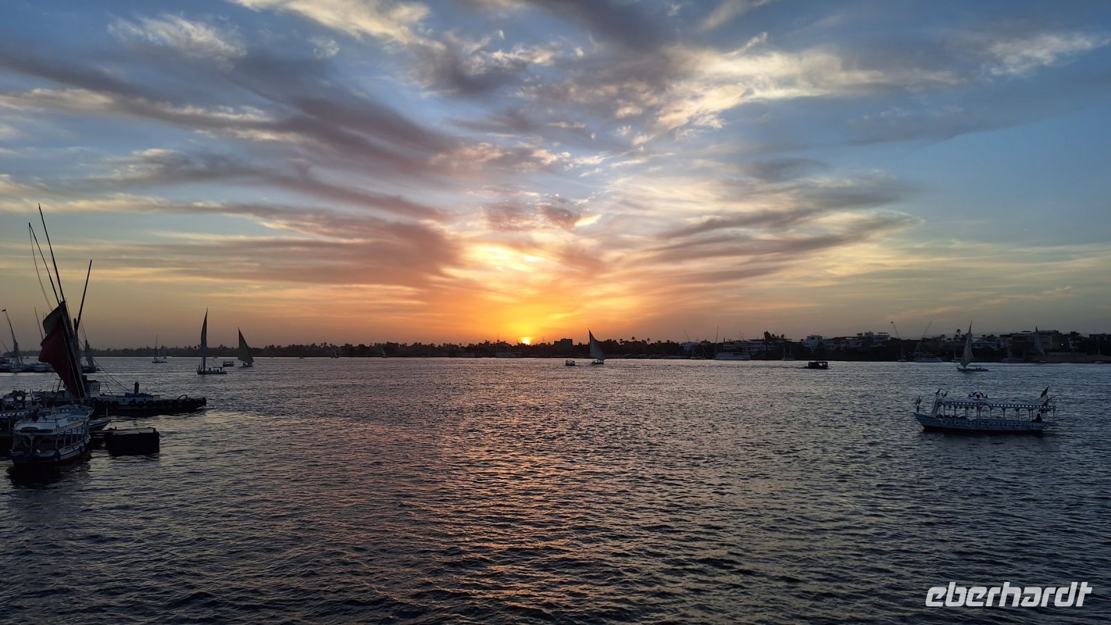 Sonnenuntergang auf dem Nil