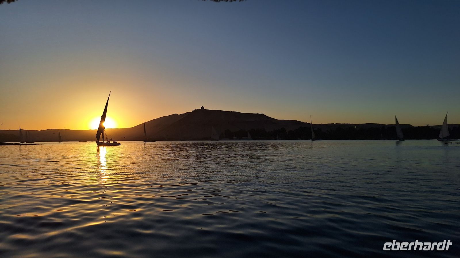 Sonnenuntergang auf dem Nil