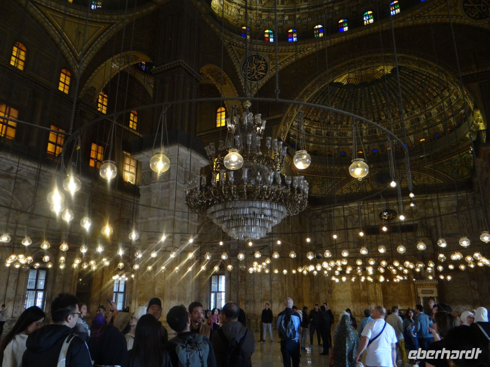 Kairo, Alabastermoschee, innen mit Alabaster verkleidet, daher rührt der Name.