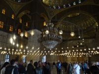 Kairo, Alabastermoschee, innen mit Alabaster verkleidet, daher rührt der Name.